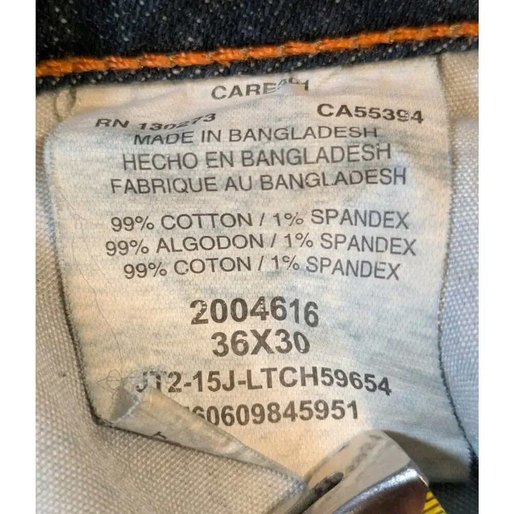 Lee Modern Series Mens Jeans 36x30 Straight Fit Straight Leg Stretch Dark Wash